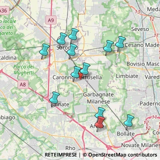 Mappa Via Sant'Alessandro, 21042 Caronno Pertusella VA, Italia (3.94083)