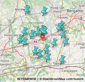 Mappa Via Giuseppe di Vittorio, 20056 Trezzo sull'Adda MI, Italia (6.3605)