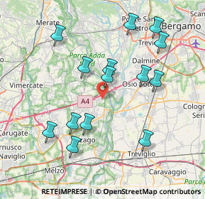 Mappa Via Giuseppe di Vittorio, 20056 Trezzo sull'Adda MI, Italia (7.88571)