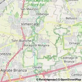 Mappa Burago di Molgora