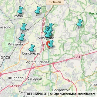 Mappa Via S.Maria Molgora, 20875 Burago di Molgora MB, Italia (3.57154)