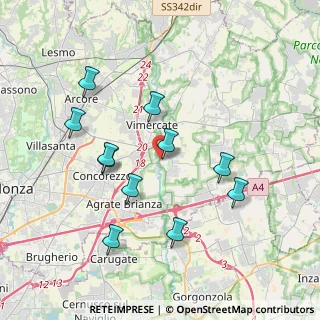 Mappa Via S.Maria Molgora, 20875 Burago di Molgora MB, Italia (3.68455)