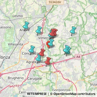 Mappa Via S.Maria Molgora, 20875 Burago di Molgora MB, Italia (2.84077)