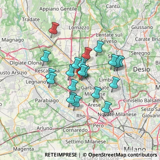 Mappa Vicolo del Pozzo, 21042 Caronno Pertusella VA, Italia (5.5745)
