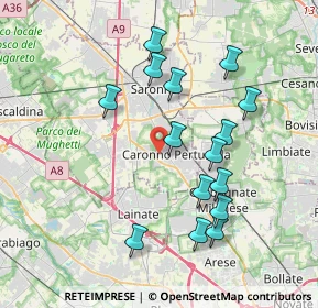 Mappa Vicolo del Pozzo, 21042 Caronno Pertusella VA, Italia (3.71667)