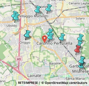 Mappa Vicolo del Pozzo, 21042 Caronno Pertusella VA, Italia (2.48333)
