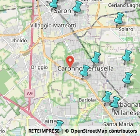 Mappa Vicolo del Pozzo, 21042 Caronno Pertusella VA, Italia (3.10308)