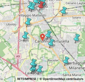 Mappa Vicolo del Pozzo, 21042 Caronno Pertusella VA, Italia (2.7005)