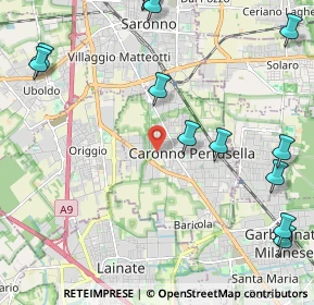 Mappa Vicolo del Pozzo, 21042 Caronno Pertusella VA, Italia (2.92846)