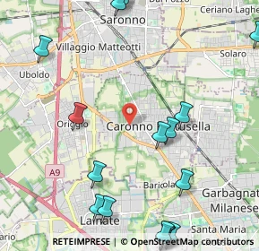 Mappa Vicolo del Pozzo, 21042 Caronno Pertusella VA, Italia (2.97278)