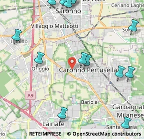 Mappa Vicolo del Pozzo, 21042 Caronno Pertusella VA, Italia (2.81857)