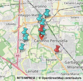 Mappa Vicolo del Pozzo, 21042 Caronno Pertusella VA, Italia (1.43545)