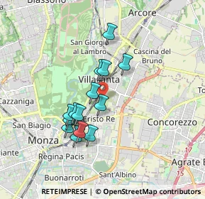 Mappa Str. Vicinale Briosca, 20058 Villasanta MB, Italia (1.44143)