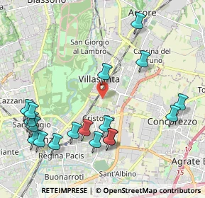 Mappa Str. Vicinale Briosca, 20058 Villasanta MB, Italia (2.425)