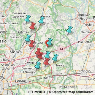Mappa Via Crocefisso, 20876 Ornago MB, Italia (6.87538)