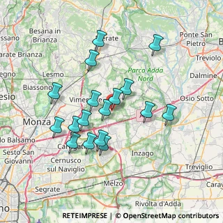 Mappa Via Crocefisso, 20876 Ornago MB, Italia (6.57118)