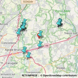 Mappa Via Crocefisso, 20876 Ornago MB, Italia (4.21813)