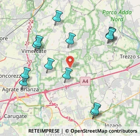 Mappa Via Crocefisso, 20876 Ornago MB, Italia (4.51692)
