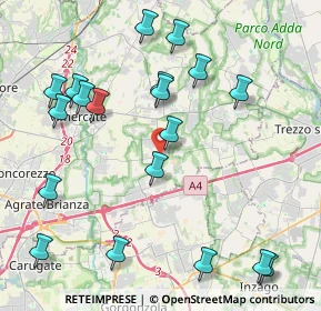 Mappa Via Crocefisso, 20876 Ornago MB, Italia (4.78211)