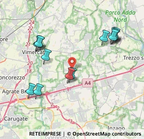 Mappa Via Crocefisso, 20876 Ornago MB, Italia (4.21571)