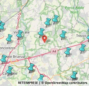 Mappa Via Crocefisso, 20876 Ornago MB, Italia (6.2445)
