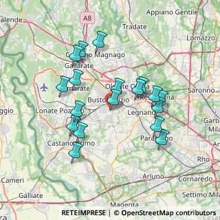 Mappa Via Lega Lombarda, 21052 Busto Arsizio VA, Italia (6.79)