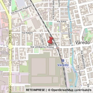 Mappa Via Umberto I, 65, 20814 Varedo, Monza e Brianza (Lombardia)