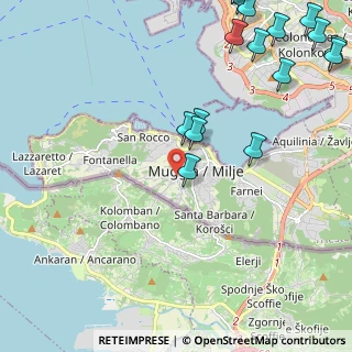 Mappa Via dei Crevatini, 34015 Muggia TS, Italia (3.3645)