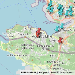 Mappa Via dei Crevatini, 34015 Muggia TS, Italia (3.04176)