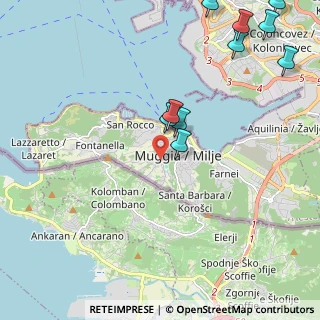 Mappa Via dei Crevatini, 34015 Muggia TS, Italia (2.96)
