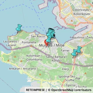 Mappa Via dei Crevatini, 34015 Muggia TS, Italia (1.07)