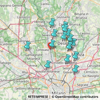 Mappa Via Umberto, 20814 Varedo MB, Italia (6.77438)