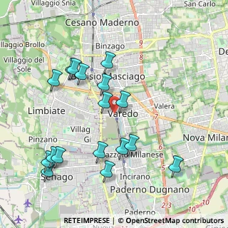 Mappa Via Umberto, 20814 Varedo MB, Italia (2.11824)