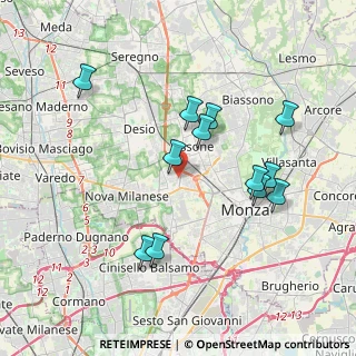 Mappa Via Giuseppe Verdi, 20835 Muggiò MB, Italia (3.66667)