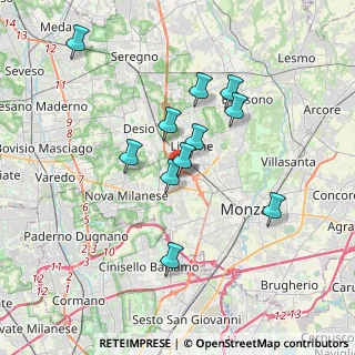 Mappa Via Giuseppe Verdi, 20835 Muggiò MB, Italia (3.16455)