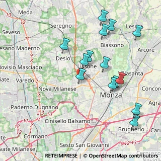 Mappa Via Giuseppe Verdi, 20835 Muggiò MB, Italia (4.19429)