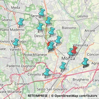 Mappa Via Giuseppe Verdi, 20835 Muggiò MB, Italia (4.20875)