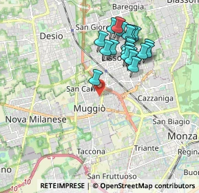 Mappa Via Giuseppe Verdi, 20835 Muggiò MB, Italia (1.771)