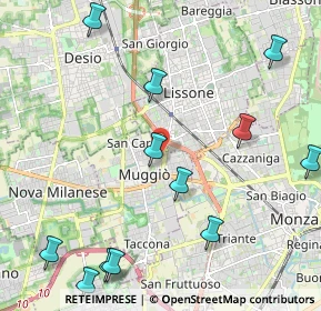 Mappa Via Giuseppe Verdi, 20835 Muggiò MB, Italia (2.67917)