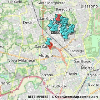Mappa Via Giuseppe Verdi, 20835 Muggiò MB, Italia (1.771)
