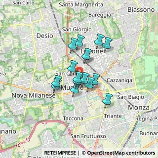 Mappa Via Giuseppe Verdi, 20835 Muggiò MB, Italia (1.16438)