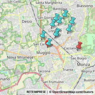 Mappa Via Giuseppe Verdi, 20835 Muggiò MB, Italia (1.80545)
