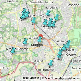 Mappa Via Giuseppe Verdi, 20835 Muggiò MB, Italia (2.3735)