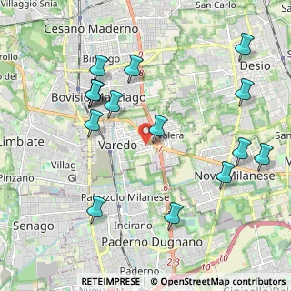 Mappa Via Monza, 20814 Varedo MB, Italia (2.282)