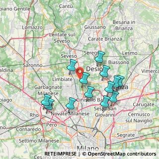 Mappa Via Monza, 20814 Varedo MB, Italia (6.73769)