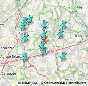 Mappa Via Tenaglie, 20876 Ornago MB, Italia (3.2925)