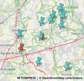 Mappa Via Tenaglie, 20876 Ornago MB, Italia (4.34583)