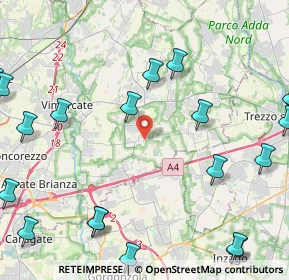 Mappa Via Tenaglie, 20876 Ornago MB, Italia (6.2445)