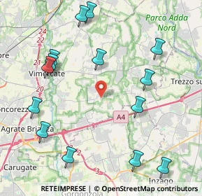 Mappa Via Tenaglie, 20876 Ornago MB, Italia (4.97214)