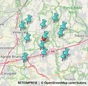 Mappa Via Tenaglie, 20876 Ornago MB, Italia (3.33077)